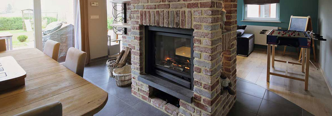 Cheminée double face
