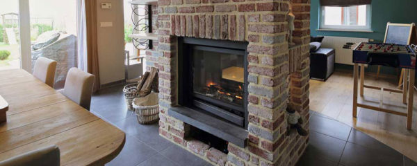 Cheminée double face