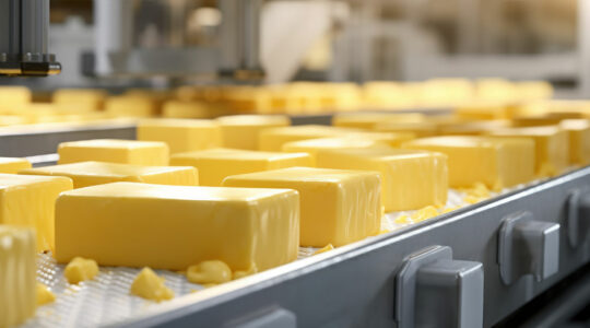 Une trancheuse industrielle pour fromage
